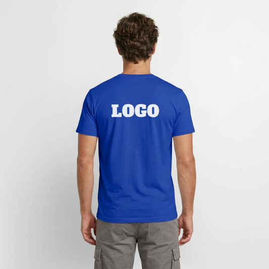 Profil-T-shirt med tryck | Unisex | Mörkblå