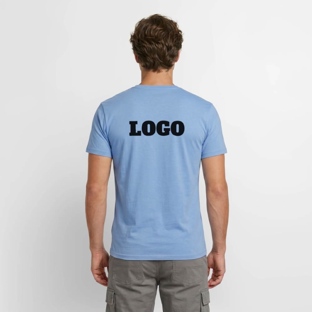 Profil-T-shirt med tryck | Unisex | Carolina blue