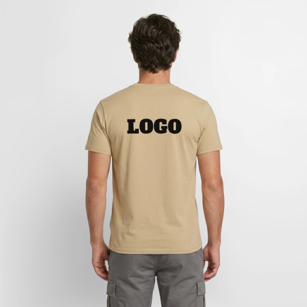 Profil-T-shirt med tryck | Unisex | Sandbeige