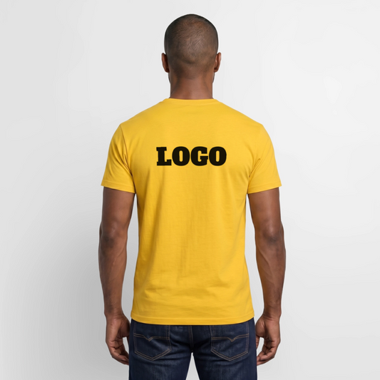 Profil-T-shirt med tryck | Unisex | Gul