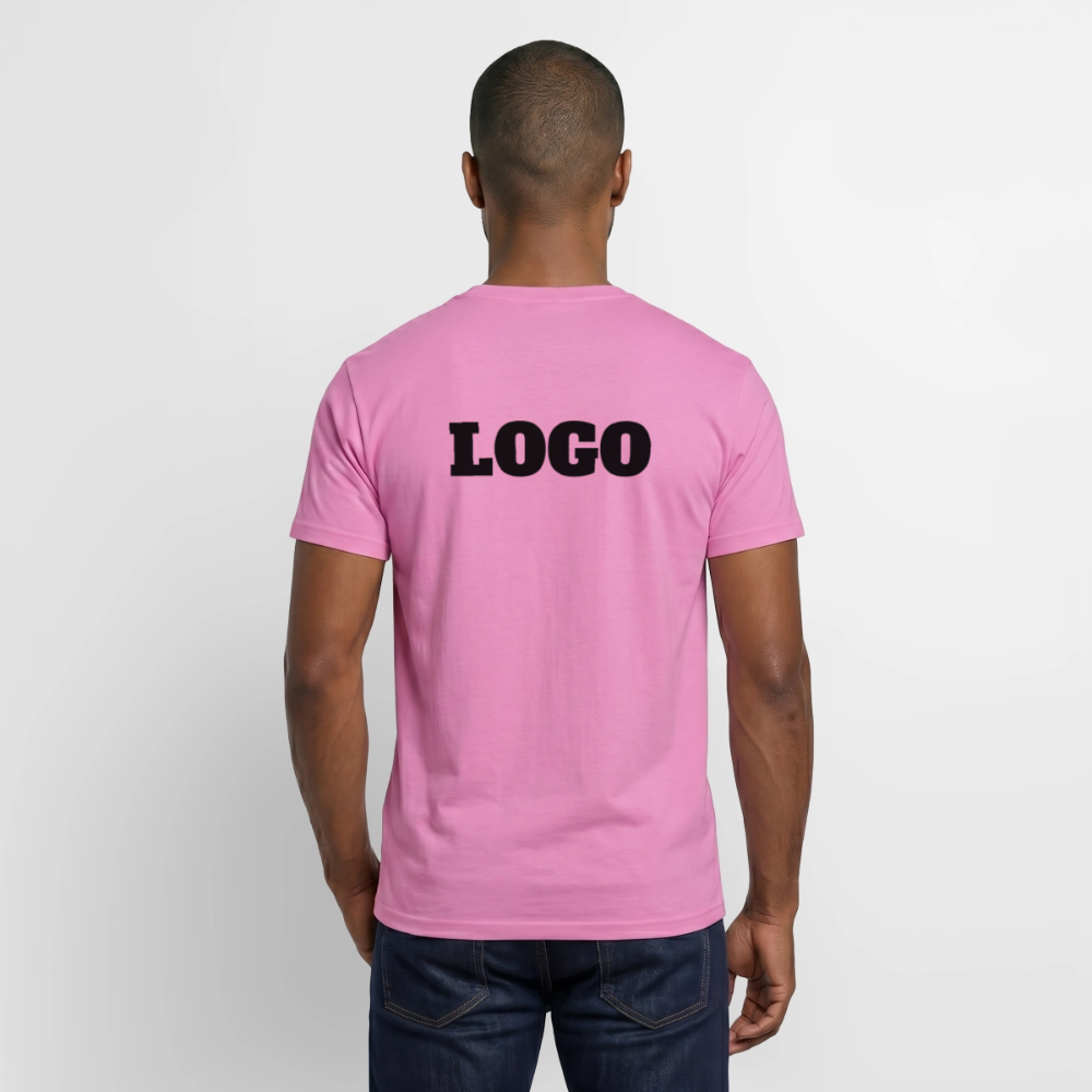 Profil-T-shirt med tryck | Unisex | Rosa