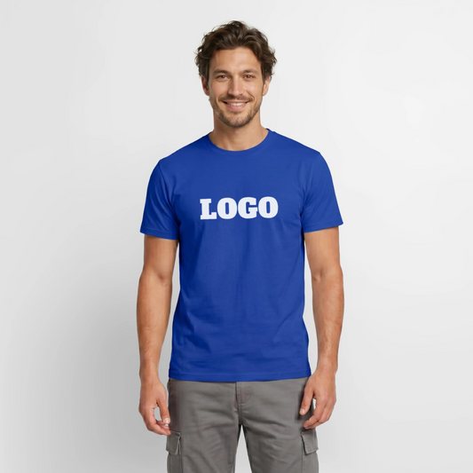 Profil-T-shirt med tryck | Unisex | Mörkblå