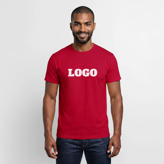 Profil-T-shirt med tryck | Unisex | Röd