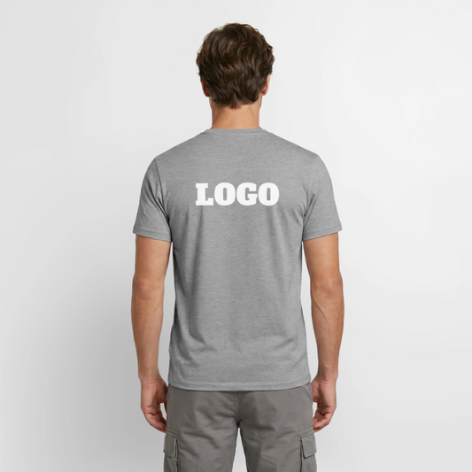 Profil-T-shirt med tryck | Unisex | Grafitmelerad