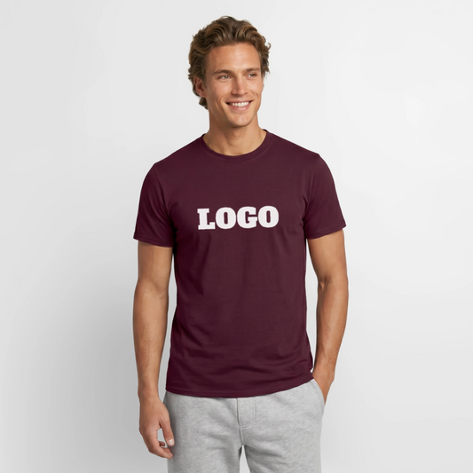 Profil-T-shirt med tryck | Unisex | Tegelröd