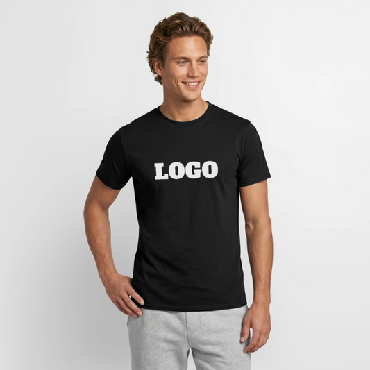 Profil-T-shirt med tryck | Unisex | Svart