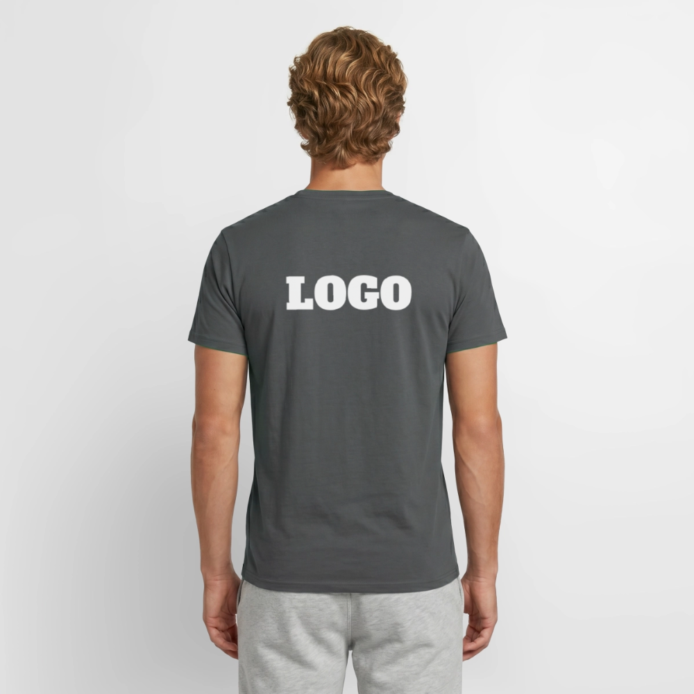 Profil-T-shirt med tryck | Unisex | Kolgrå