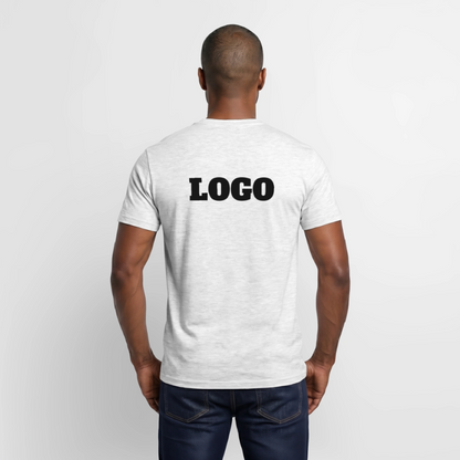 T-shirt med eget tryck – Unisex, Gråmelerad