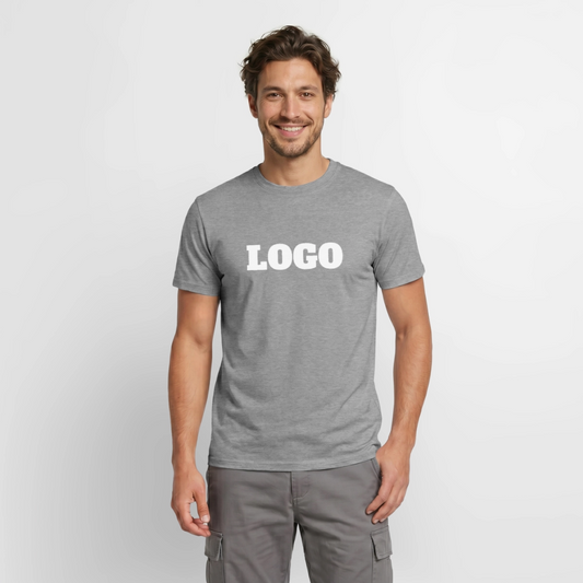 Profil-T-shirt med tryck | Unisex | Grafitmelerad