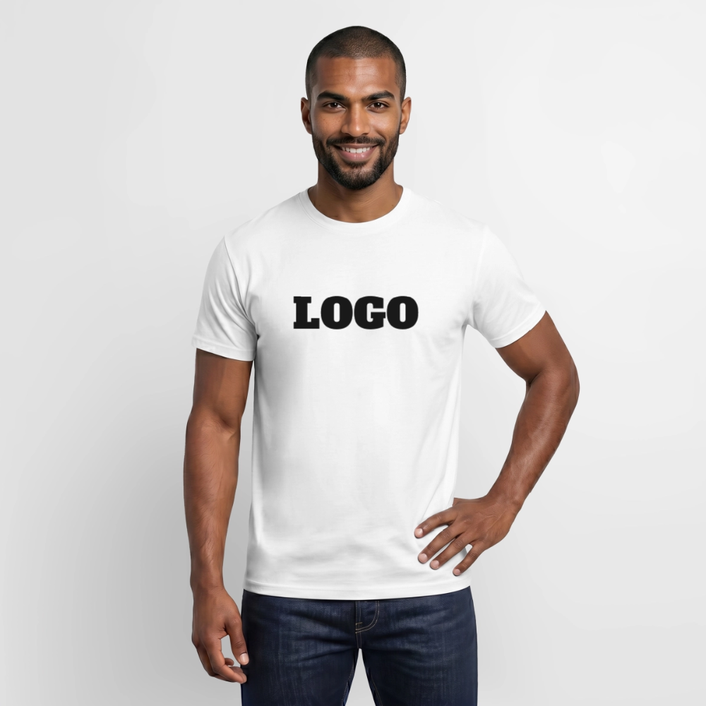 Profil-T-shirt med tryck | Unisex | Vit
