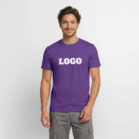 Profil-T-shirt med tryck | Unisex | Lila