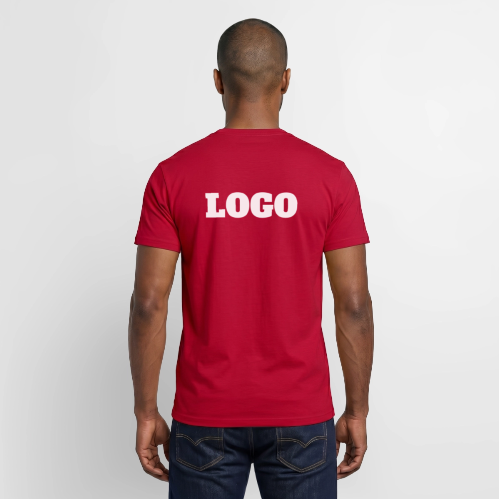 Profil-T-shirt med tryck | Unisex | Röd
