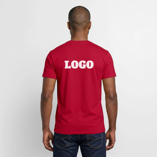 Profil-T-shirt med tryck | Unisex | Röd