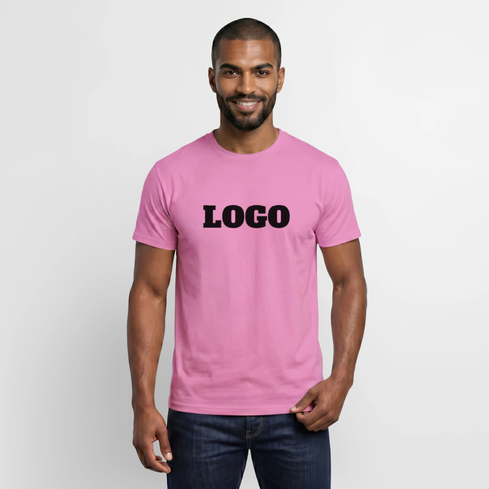 Profil-T-shirt med tryck | Unisex | Rosa