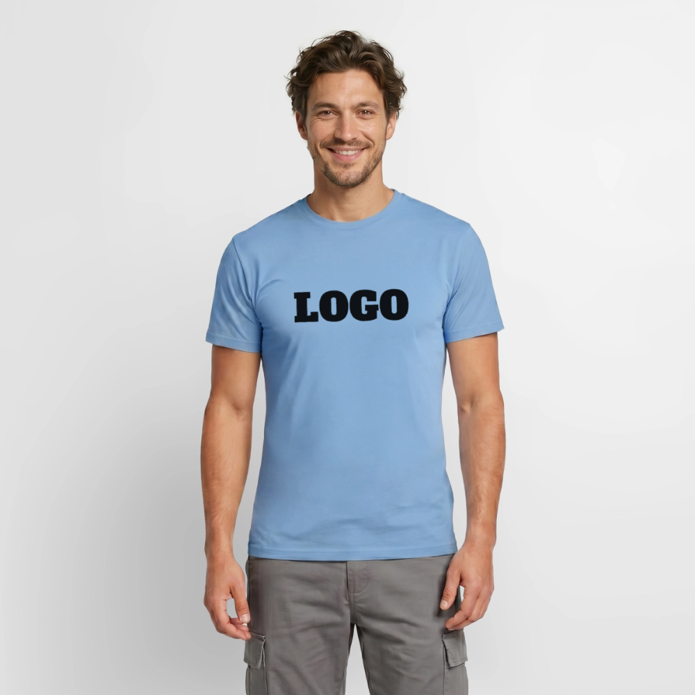 Profil-T-shirt med tryck | Unisex | Carolina blue